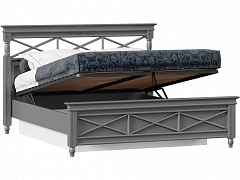 Амели Кровать двуспальная 1600 с подъемным механизмом (Оникс Серый) - фото №1