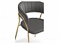 Kamelia 1 dark gray / gold Стул на металлокаркасе - фото №8