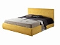 Мягкая кровать "Selesta" 1400 желтая с подъемным механизмом - фото №2