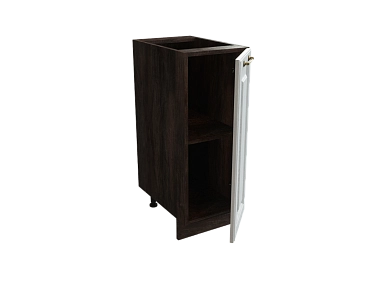 Шкаф Н300 с 1-ой дверью Ницца ДБК/ДУБ/СЕР Ф10 - фото №1, 888_ММК-00017766
