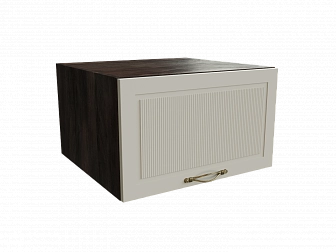 Шкаф ВГ610 верхний горизонтальный Моцарт ДБК/КВАРЦ ГРЕЙ Ф85 - фото №1