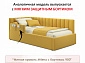 Мягкая кровать Milena 900 желтая с подъемным механизмом и матрасом ГОСТ - фото №12