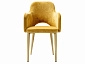 Кресло Ledger желтый/нат.дуб - фото №4
