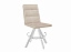 Стул DikLine 230 поворотный B03 BEIGE, ножки белые, микровелюр - миниатюра