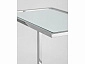 Журнальный столик Stool Group БОСТОН 50х32 Прозрачное стекло/Сталь серебро  - фото №5