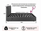 Мягкая кровать Olivia 1400 беж с ортопедическим основанием - фото №5