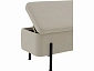 Банкетка STOOL GROUP Болейн с ящиком Велюр бежевый, черные ножки - фото №7