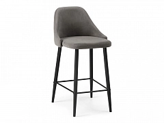 Джама темно-серый / черный матовый Барный стул - фото №1, Woodville8059