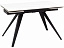 Стол обеденный STOOL GROUP Лоуренс 120-180*80*76 керамика Snow Mountain Stone, металл - миниатюра