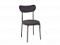 Комплект стульев Стивен (2 шт), черный велюр графитовый - фото №3