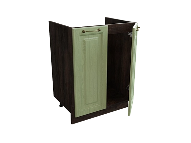 Шкаф М600 с 2-мя дверцами Ницца ДБК/ДУБ/ОЛИВ Ф40 - фото №1, 888_ММК-00017666