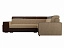 Угловой диван Мустанг с двумя пуфами Правый, искусственная кожа, вельвет - миниатюра