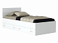 Односпальная кровать "Виктория" 900 с ящиками белая - фото №3