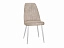 Стул DikLine 326 B03 BEIGE, ножки белые, микровелюр - миниатюра