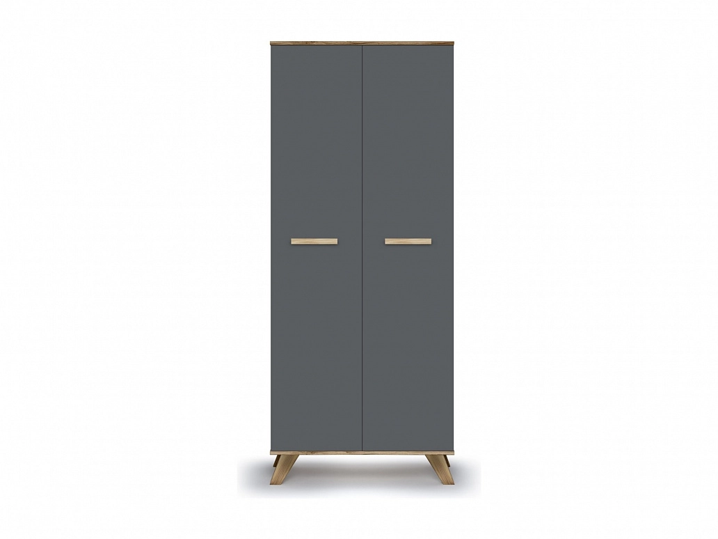 Шкаф для одежды 800 Вега Скандинавия (Силк флай, Дуб Каньон) - фото №1