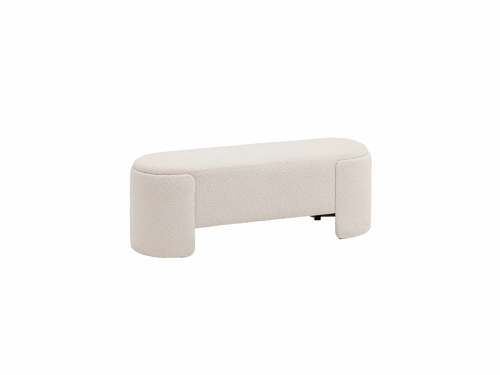 Банкетка STOOL GROUP Taks Букле белый - фото №1