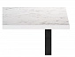 Эльпатия 130х75 мрамор белый / черный матовый Стол деревянный - фото №7