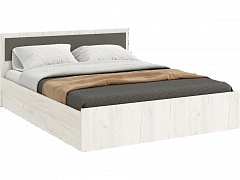 Фиеста NEW Кровать 160 (Крафт белый, Графит) - фото №1, mdmMF-000097140