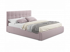 Мягкая кровать Selesta 1400 лиловая с подъемным механизмом - фото №1