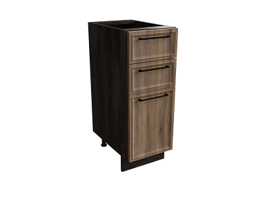 Шкаф Н303 с 3-мя ящиками Беверли ДБК/Дуб Бурбон Ф13 - фото №1, 888_ММК-00033775