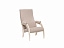 Кресло для отдыха Модель 61М Дуб шампань, ткань V 18, ткань велюр - миниатюра