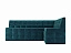 Кухонный угловой диван Атлантис Правый (118х195), вельвет бархатного типа - миниатюра