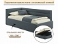 Мягкая кровать Aura 900 маренго с подъемным механизмом - фото №3