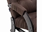 Кресло-качалка Модель 68 (Leset Футура) Венге текстура, ткань Malmo 28 - фото №8