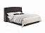Мягкая кровать "Stefani" 1400 шоколад с подъемным механизмом с орт.матрасом PROMO B COCOS, велюр - миниатюра