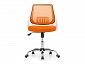 Ergoplus белое / оранжевое Компьютерное кресло - фото №4