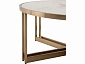 Стол журнальный STOOL GROUP Алиада 90*90 Светлая керамика/шампань  - фото №4