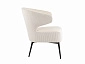 Кресло лаунж STOOL GROUP Royal Stripes Велюр молочный  - фото №4