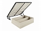 Кровать с подъемным механизмом Дели 140х200, дуб сонома/карамель - фото №3