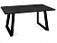 Стол DikLine ZLS140 мрамор черный глянец/ черный/jопоры черные,  - миниатюра