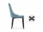 Kora 1 light blue / white / black Стул на металлокаркасе - фото №10