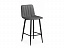 Дани темно-серый 32 / черный Барный стул, велюр - миниатюра