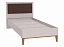 Кровать одинарная 60.08 Бора (900) кашемир/велюр киото, велюр - миниатюра