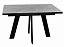 Стол DikLine SKM120 Керамика серый мрамор/подстолье черное/опоры черные (2 уп.),  - миниатюра