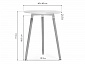 Lorini 60 white / wood Стол деревянный - фото №3