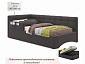 Односпальная кровать-тахта Bonna 900 с защитным бортиком шоколад и подъемным механизмом - фото №4
