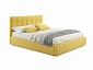 Мягкая кровать "Selesta" 1400 желтая с ортопед.основанием с матрасом АСТРА - фото №2