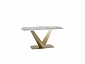Стол обеденный Stool Group Аврора 160*90 Керамика светлая - фото №3