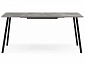 Кортни 120 (160) x 80 бетон светлый / черный матовый Стол деревянный - фото №8