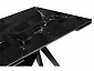 Блэкберн 140(200)х80х75 черный мрамор / черный Стол стеклянный - фото №8