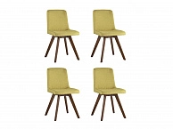 Стул обеденный Stool Group MARTA Орех/Нежно-зеленый (4 шт.)  - фото №1