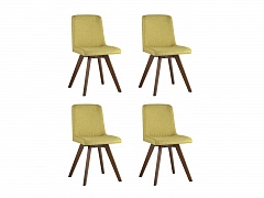 Стул обеденный Stool Group MARTA Орех/Нежно-зеленый (4 шт.)  - фото №1