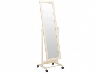 Зеркало напольное BeautyStyle 27 слоновая кость 135 см х 42,5 см - фото №1