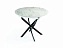 Стол обеденный Адажио 55.04 Черный/Мрамор белый, металл - миниатюра
