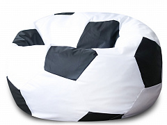 Кресло Мяч Бело-Черный Оксфорд - фото №1