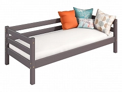 Кровать Соня (вариант 2) с задней защитой, лаванда - фото №1, mdm90189